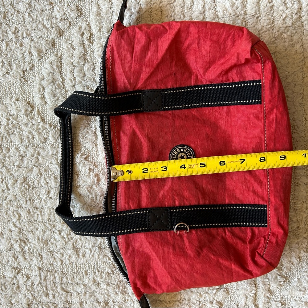 Authentic Kipling Orange Reddish Small Bag With B… - image 6